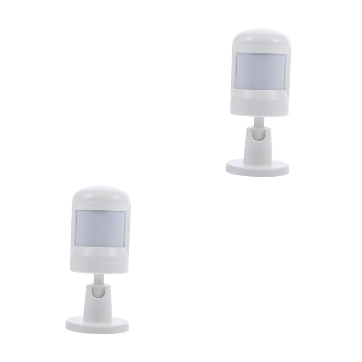 Mikikit 2St Körperinduktionssensor Türklingel Alarm tür Sensor Türsensor Wand-Solarleuchten für den Außenbereich Türalarmsensor Körperinduktionsdetektoren Infrarotdetektor Weiß