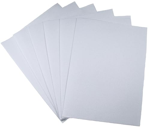 Image of KCS 6 pc of 12 inch x 18 inch 30cmx45cm high Count Counted Cotton Aida Cloth Cross Stitch Fabric (25CT,White)