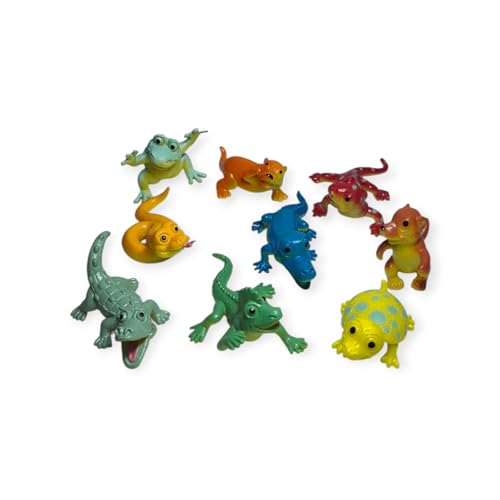 Image of Small Kids Sea & Wild Animal Toys Sets for Fun, Educational, Spark Imagination and Learning (Multi Choice Sets) (Crocodiles & Frogs) 12pcs