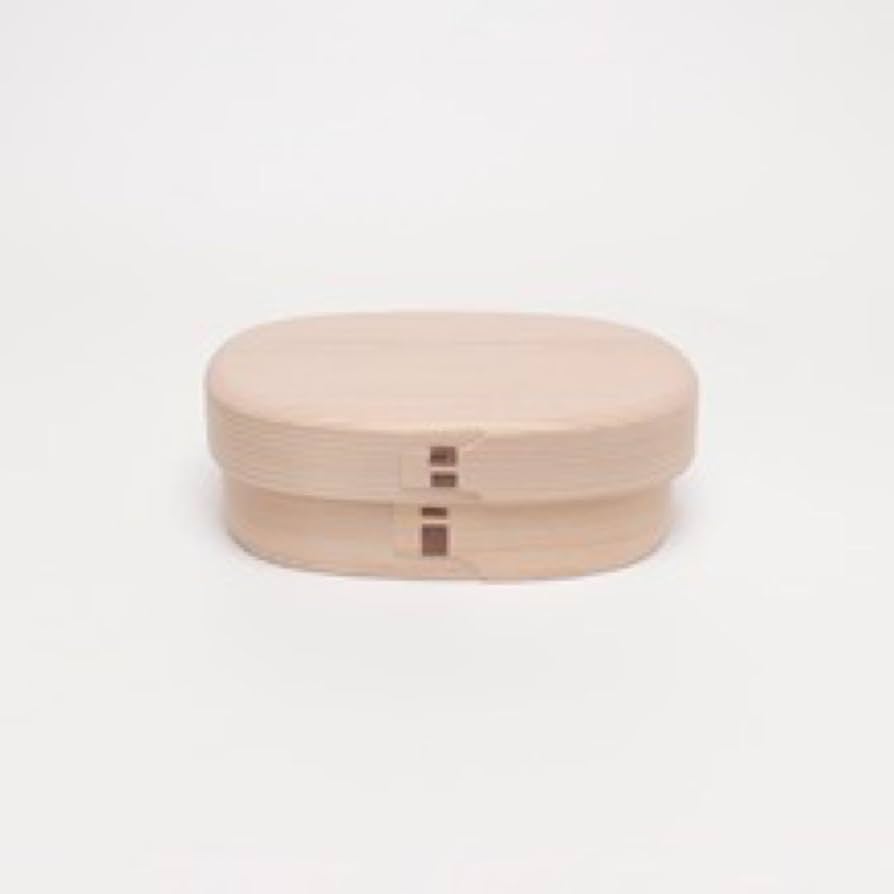 大館曲げわっぱ　柴田慶信商店　白木弁当箱　無塗装　小　お箸付き Amazon | 大館曲げわっぱ 柴田慶信商店 白木弁当箱 無塗装 小 お