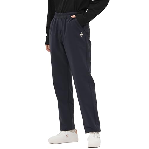 le coq sportif(ルコックスポルティフ) ロングパンツヒートナビクロスパンツ テニス トレーニング 光吸収発熱 はっ水 ストレッチ 形態安定 HEAT NAVI テーパードレディース