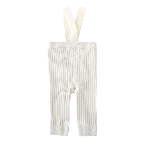 Newborn Baby Girl Boy Ribbed Leggings Tights Suspender Overalls Pants Knitted Stockings Pantyhose Winter Warm Socks