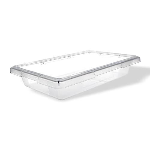 Carlisle FoodService Products Storplus Food Storage Container with Stackable Design for Catering, Buffets, Restaurants, Polycarbonate (Pc), 2 Gallons, Clear