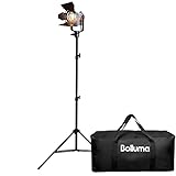 Video Spotlight Fresnel Tungsten Continuous Lighting Kit, 150W Spotlight with Tripod Bag and Light Stand, Fill Light for Studio YouTube Product Photography Microfilm Shooting, One Set