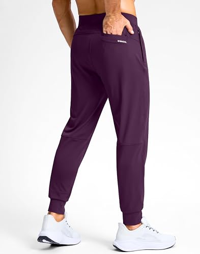 Image of G Gradual Men's Golf Joggers Pants with Zipper Pockets Stretch Sweatpants Slim Fit Track Pants Joggers for Men Work Running