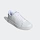 adidas Herren Advantage Shoes Tennisschuhe, Cloud White/Cloud White/Green, 44 2/3 EU