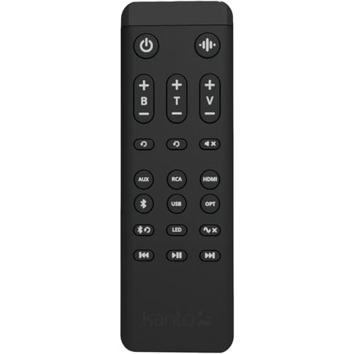 Image of Kanto REN 200W Powered Speaker System with HDMI ARC Input for TV & Home Theater | USB-C and Bluetooth 5.3 | High /Low Pass Filter | Pair | Matte White