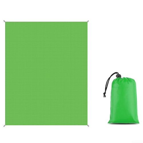 Tappetino portatile resistente alla sabbia per picnic, campeggio o aree giochi per bambini (verde)