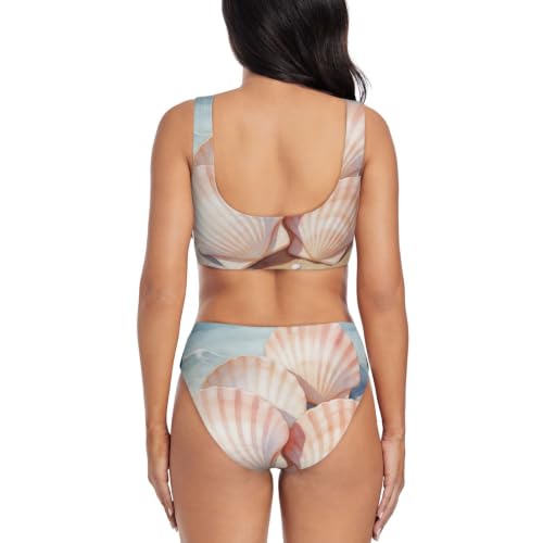 Bikini croisé push-up avec coussinets amovibles Shell Wash Art - 4