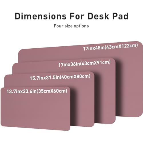 Buvard de bureau en cuir PU design violet mat premium