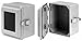 Hoffman A1066JFGQRR J Box, NEMA 4X, Solid Cover with Quick Release, Fiberglass, 9.50" x 6" x 5.78"