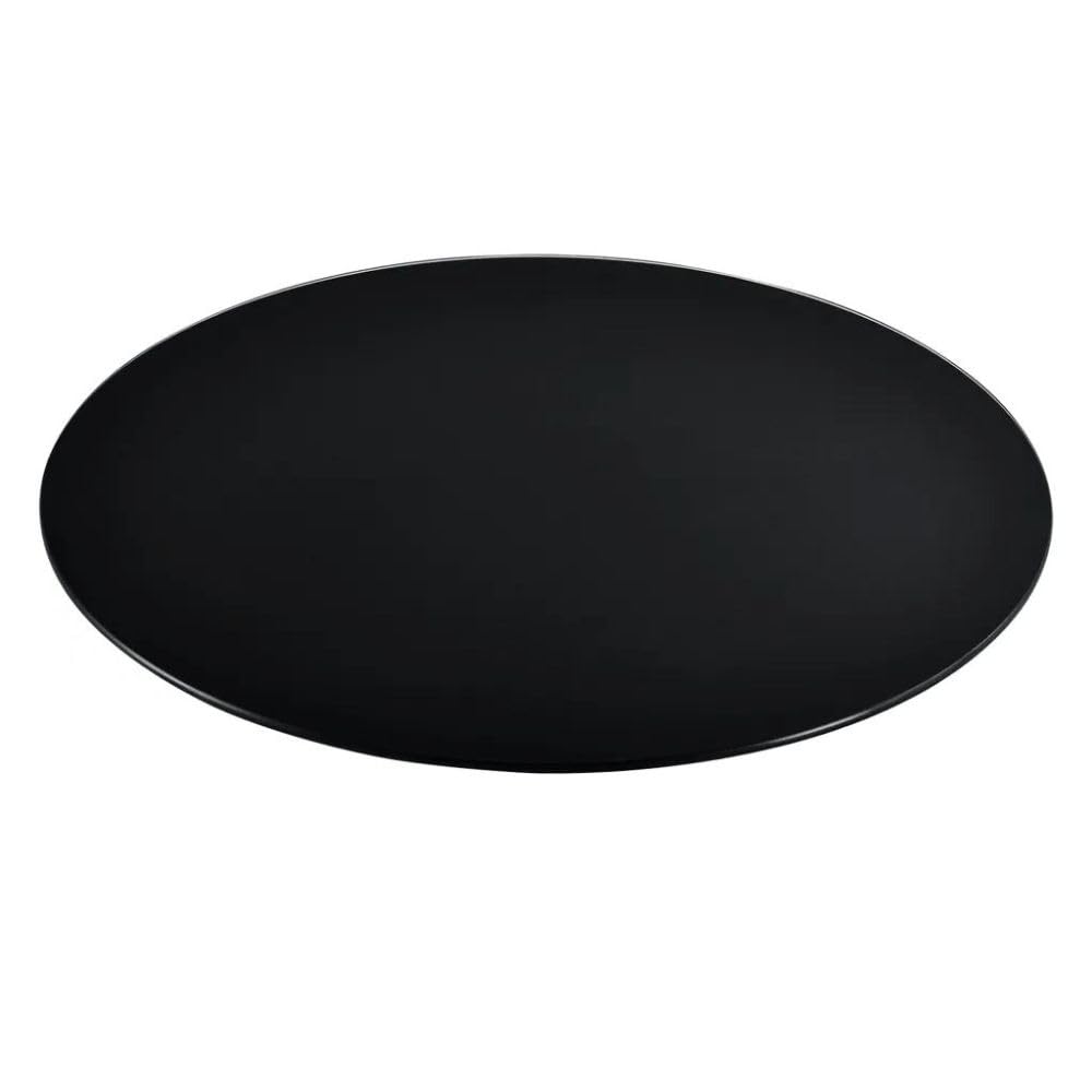 Glasplatte Terry 100cm schwarz 8mm rund Gehärtetes Glas Scheibe Bodenplatte Glasscheibe
