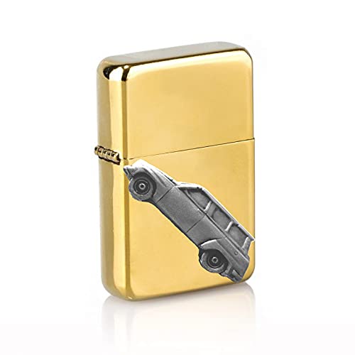 Briquet coupe-vent Ref223 voiture suédoise 95 V4, cadeau idéal doré
