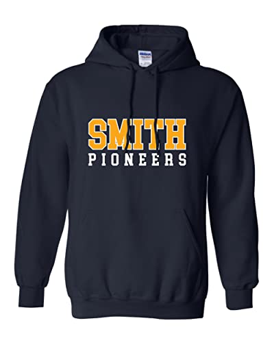 CreateMyTee Smith College Pioneers Text Unisex Hooded Sweatshirt - Smith Pioneers Apparel