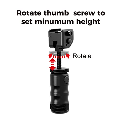 Picatinny Singleton à hauteur réglable de 3 3/4" à 4 3/4" pour tir - 4