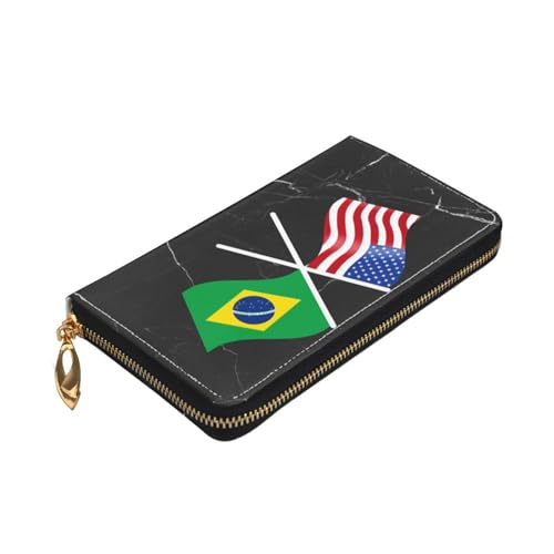 American And Brazil Flag Wallet Card Bag4