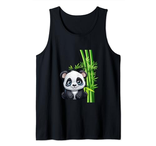 Adorable graphic Panda bear Women Men Boys Girls Panda lover Tank Top