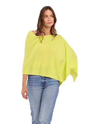 Image of CLAUDIA NICHOLE Womens 100% Cashmere Dress Topper - Cashmere Poncho Wrap