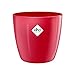 elho Brussels Diamond Rund 25 - Blumentopf für Innen - Ø 25.2 x H 23.0 cm - Rot/Lovely Rot
