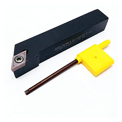 Juego de Porta Herramientas Torno SDJCR con 10 Inserciones DCMT miniatura 1