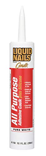 Liquid Nails All Purpose Adhesive Caulk Plus Silicone (AC138), 10.1 oz.