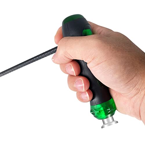 Yalin 3-Piece Ratchet Telescopic Screwdriver, Double-Head Magnetic Ratcheting Screw Driver, Adjustable Rod Length, The Tip Of The Rod Are Slotted And Phillips, Industrial Strength, Easy To Load(Green) #TOP5