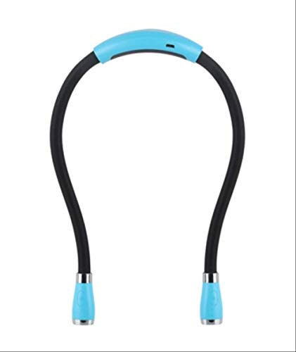 BAJIE Lámpara de escritorio LED manos libres, lámpara tejida brillante, utilizada para la cama, trotar por la noche, correr, lámpara de cuello y libro, luz LED de lectura, USB azul