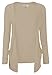 Ladies Women Boyfriend Open Cardigan Withc Pockets All Sizes (US16/18, Beige)