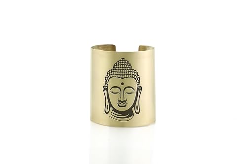 Bijoux zen bouddhiste à offrir : bracelet manchette gravé protecteur