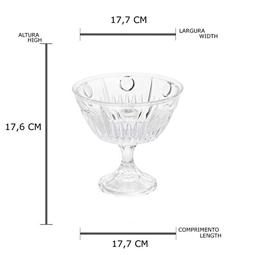Fruteira de Vidro Sodo-Cálcico Rojemac Transparente
