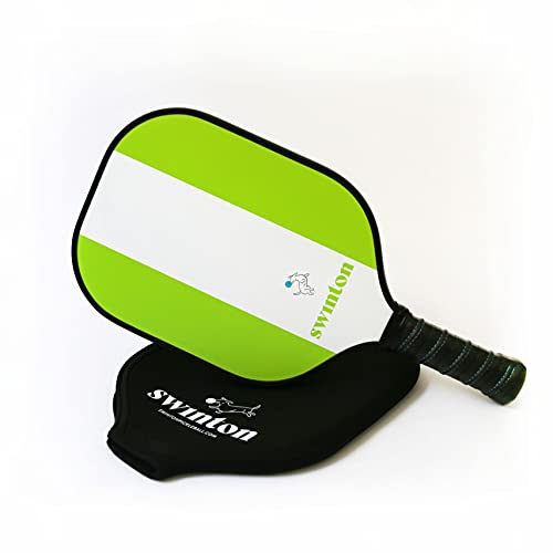 Swinton Pickleball Paddle with Honeycomb Core, Durable Graphite Face and Premium Plush Grip (Green)