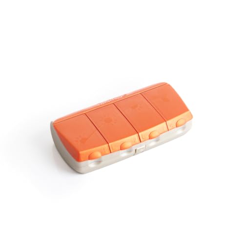Porta Comprimidos Uso Diário Pilbox Daily Laranja