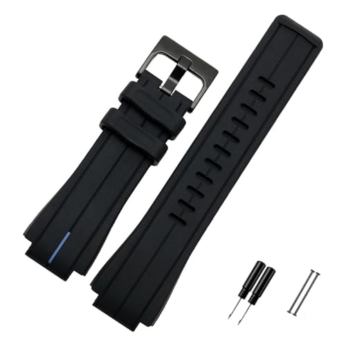 YYJzsw ʂ̃Svoh Timex WATCHT2N720 T2N721 TW2T76300 ƌ݊ ubN hVR X|[cXgbv 24*16mm(Blue line black)