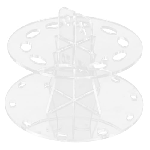 FIXOSHEE Expositor para Brochas de Maquillaje con Soporte de Acrílico Transparente para Secado al Aire Organizador Compacto para Almacenamiento Doméstico y Profesional