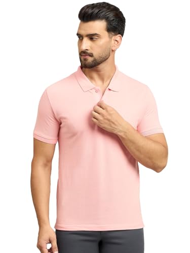 Image of Men's Half Sleeve Solid Cotton Polo T-Shirt | Premium Soft Fabric