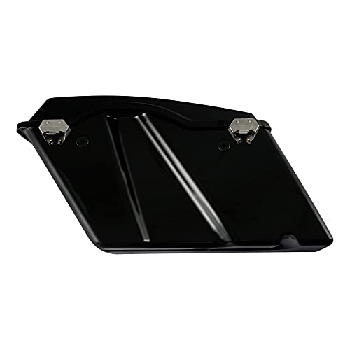 Alforjas duras con tapa y cierre con llave compatibles con Harley 1994-2013 modelos Touring, color negro mate miniatura 5