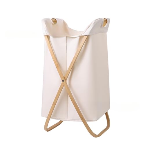 【Zebeer】洗濯かご ランドリーバスケット 大容量 竹製 折畳み 細長型洗濯かご 収納便利 取っ手付き 内側撥水 ランドリーバスケット 衣類収納バスケット 蓋付き ポータブル洗濯タブ 省スペースバスケット I18