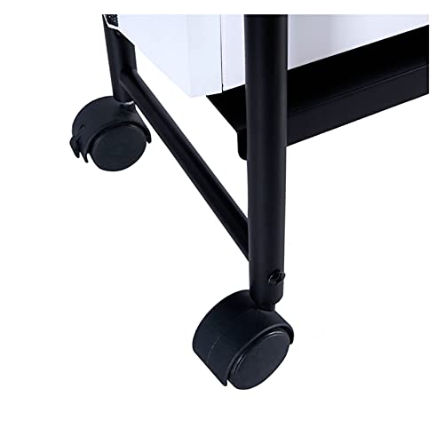 Soporte para CPU portátil con ruedas bloqueables, soporte móvil para torre de PC de acero, porta CPU con capacidad de carga de 28 kg, tamaño único miniatura 3