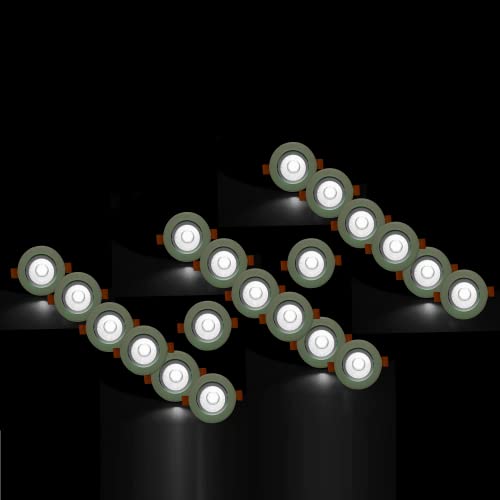 Image of D'Mak 6 Watt Round LED COB Light for POP /Recessed Lighting (White, 20)