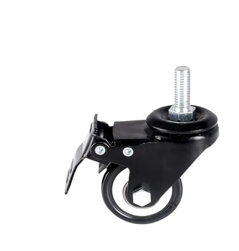 Roulette pivotante M10 2 pouces avec frein double roulement