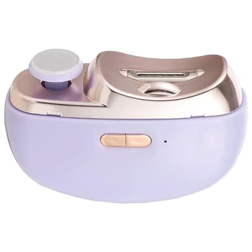 Coupe-ongles électrique violet anti-coupure avec aspirateur pour seniors