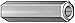 Hex Standoff, Alum, 10-32x1/4 L, PK10