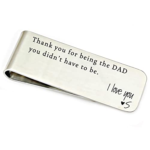 Dad Didn't Have To Money Clip Personalized Step Dad Father Thank You Step Money Gift Idea Gift Idea Personalized Money Gift Father Bonus DAD-DIDN'THAVE-MONEY
