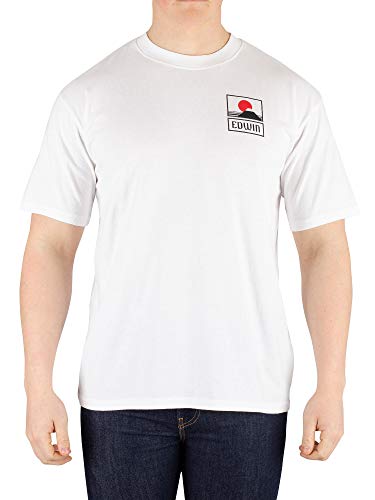 Edwin Herren Sonnenuntergang auf Mt Fuji Ts T‑Shirt, Weiß (Weiß 267), L