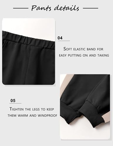 Image of Toddler Boy Clothes Long Sleeve Hoodie Sweatsuits Tops and Pants 2Pcs Boys Fall Winter Outfits Set