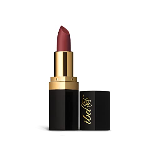 Image of Iba Long Stay Matte Lipstick for Women- M01 Deep Mauve, 4g | Creamy Matte Finish & Smooth Texture | Long-Lasting | Hydrated Lips | Enriched with Vitamin E | Intense Colour & Highly Pigmented | Lip Makeup