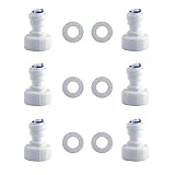 ESHIONG Hose Bib Quick Connect Adapter for RO (Reverse Osmosis) water filter,NSF Certified 3/4" Fema