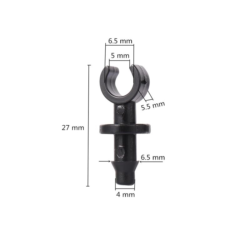 Conectores de Extremo de Manguera de 4/7mm, 500 Uds., Tapones de Sellado de Agua for Juntas de tubería de PE de plástico, Tapones de Manguera de Agua for riego por Goteo de jardín