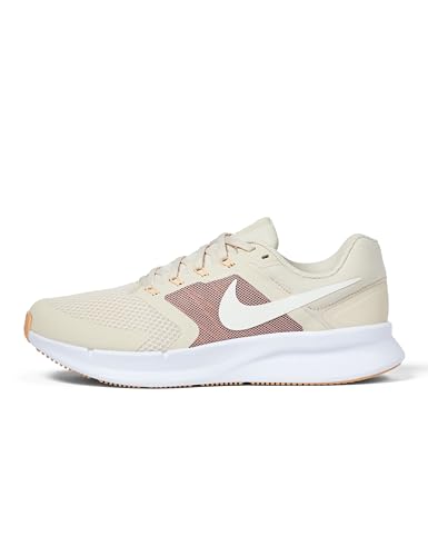 Nike Women's Run Swift 3 Road Running Shoes, White/Sail-Orange Chalk-Particle Pink, 8