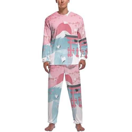 Pyjama homme japonais ensemble vêtement de nuit fluide pour des instants de sérénité
